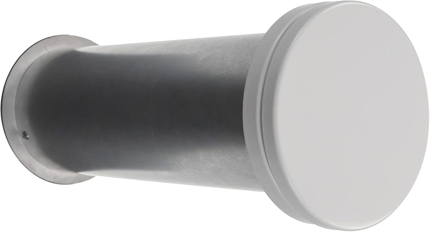 Repa Market 4" Inch Through-Wall Telescopic Ventilation Kit - Adjustable Air Supply Vent - Soundproof DIY Friendly - Modern Steel Diffuser - Aluminum Alloy Vent Grille Intake/Exhaust Vent Cover