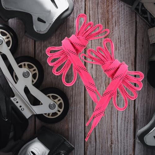 VANZACK 1 Par De Cadarços Encerados Para Patins De Hóquei No Gelo Cadarços Esportivos Da Moda Cadarç