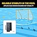 A11N Sports Floating Water Polo Goal Set – Large 4.7ft x 3.1ft Pool Net with 4 Balls – Fun Summer Backyard & Pool Game for Teens & Adults - Yellow