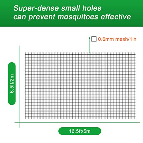 White Bug Net, Luxiv Garden Netting For Against Insects Bird Plant Vegetable Barrier For Against Squirrels, Insects Mesh Netting (6.5 X 16 Ft) #TOP1