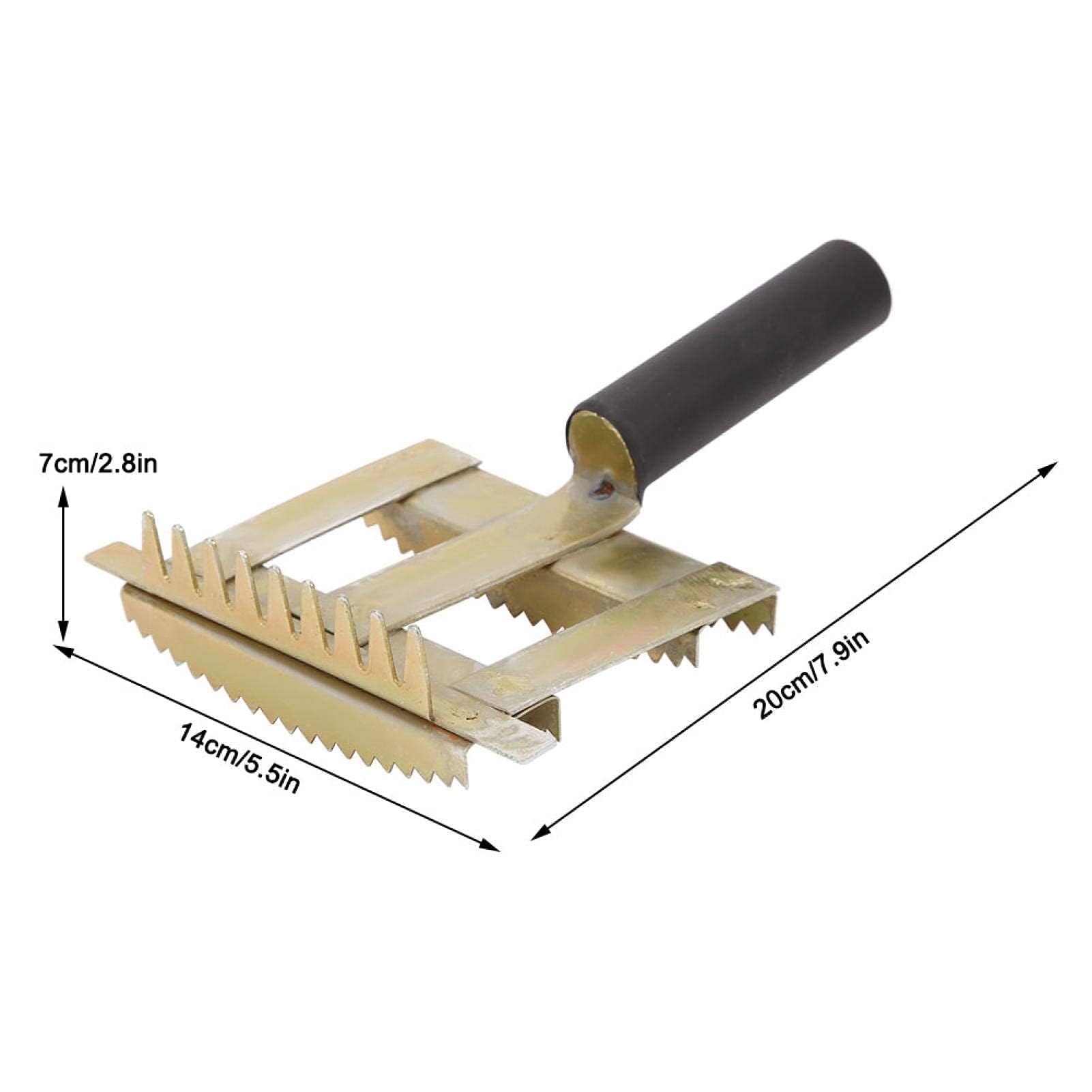 Agatige Etrille Cheval, Peigne de Rejet de Bétail, Brosse à Poils de Taureau de Vache de Bétail Brosse à Dents de Râteau de sous-Poil en Métal 2 Côtés pour Chevaux de Vache Chèvre Gros Chiens