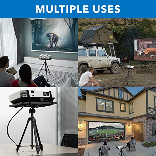 image for Mount-It! Projector Tripod Stand - Tilting Tray Provides Perfect Viewi