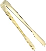 Vista 1 de Pinza de hielo de acero inoxidable, pequeño cubo para servir aperitivos, pinzas de cocina de dientes de sierra con dientes, mini pinza de metal