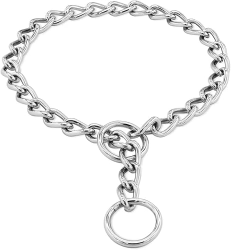 Miniatura 6 de DAFUMOLOUS Collar de perro estrangulador Martingala para perros, 20 pulgadas, collares de perro de 0.138 in para perros medianos