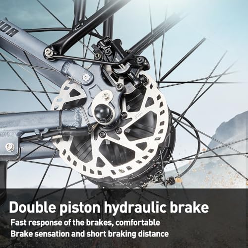 Doppelter Motor 190/95 N.m E Bike elektrofahrräder Herren Damen, Ebike 48V 20Ah Akku bis 120km, 26x4 Zoll Electric Bike 7-Gang Getriebe mit LCD-Display Vollfederung E Fahrrad – Bild 5