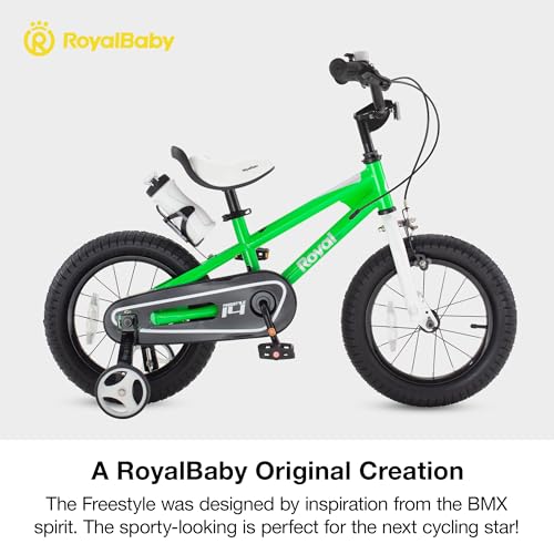 image for RoyalBaby Boys Girls Kids Bike 12 Inch BMX Freestyle 2 Handle Brakes T