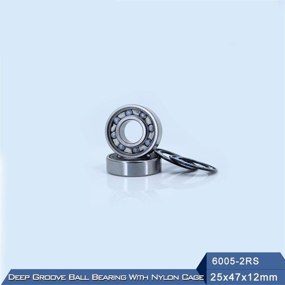 6005RZ 6005 RS 2RZ łożysko ABEC-3 wyciszenie High Speed ​​do pomp, łożysko kulkowe uszczelnione nylonową klatką 6005RS 2RS 2RS 25 * 47 * 12 mm