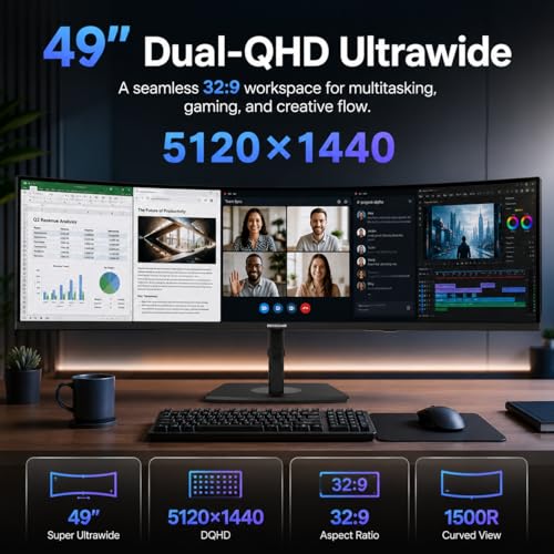 Deco Gear 49 Inch Curved Ultrawide Monitor product detail view