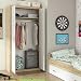HomeSouth - Armario Dos Puertas Dormitorio habitación, Acabado en Color Blanco y...