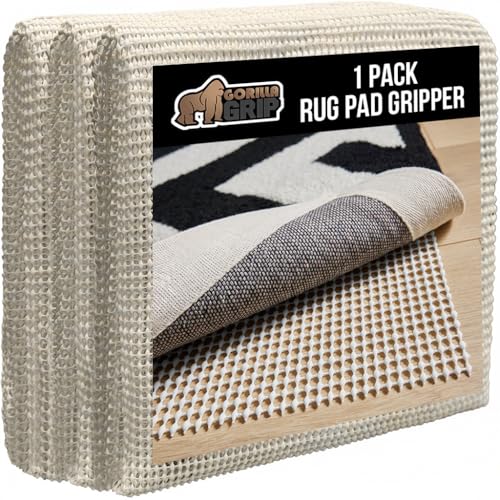 GORILLA GRIP Strong Rug Pad Gripper, 5x7 FT, US Designed,