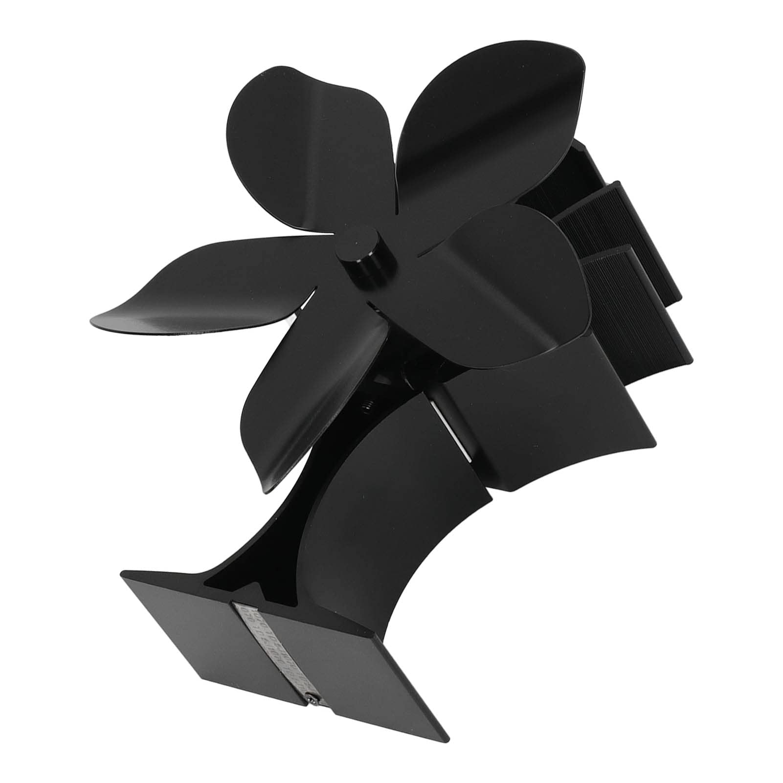YWBL-WH Ventilatore per Stufa a Calore, 5 Pale in Lega di Alluminio per | Rumorosità Ridotta a 25dB, Regolazione Automatica della velocità, Batteria Necessaria, Ideale per Stufe a Pellet, Legna e