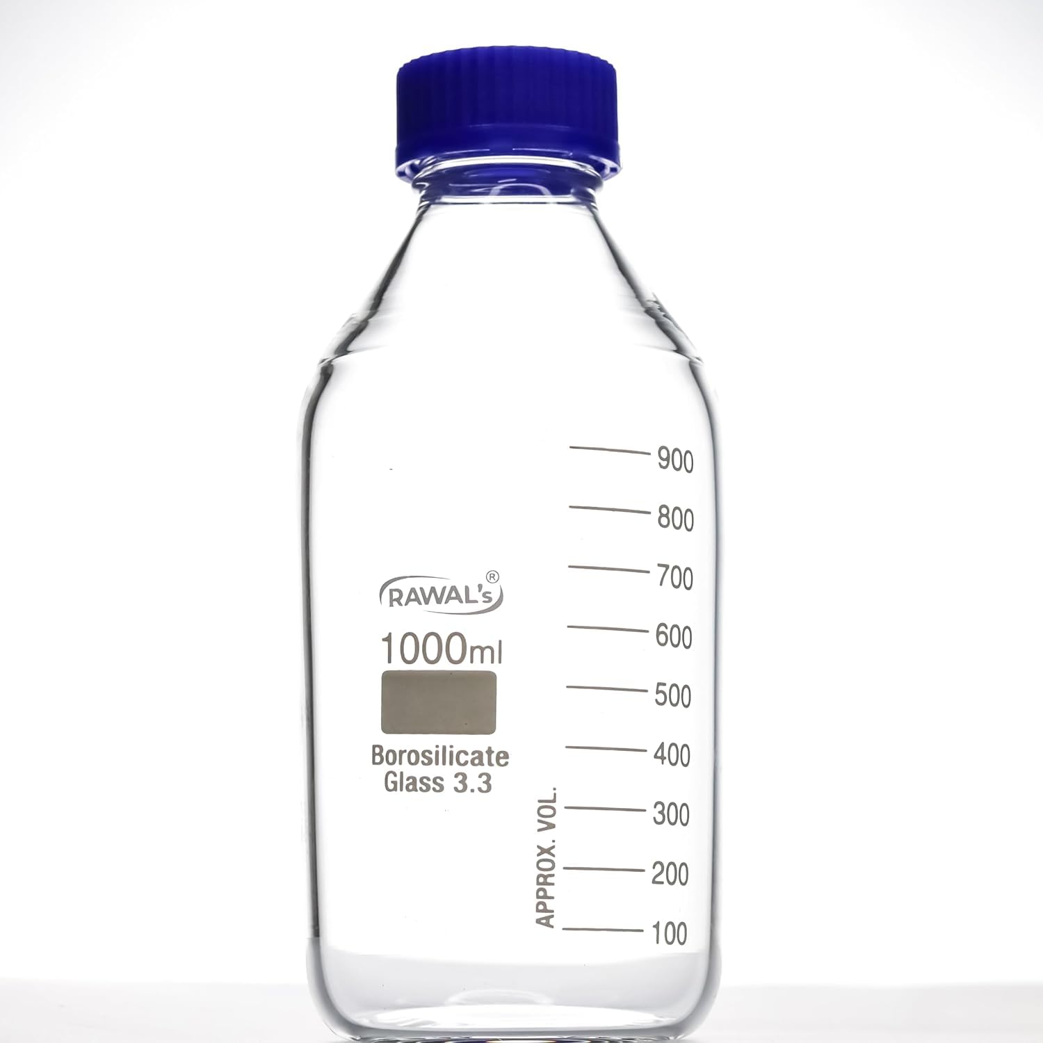 RAWAL'S Reagent Bottle 1000ml Borosilicate Glass Screw Cap Wide Mouth - Ideal for Laboratory, Kitchen, and Professional Use-picture-25