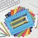 YoeeJob Pencil Pouch for 3 Ring Binder, Zipper Pencil Pouches Bulk, Pencil Case Pouch with Clear Window for Class, School, Office, 8 Colors-24 Packs