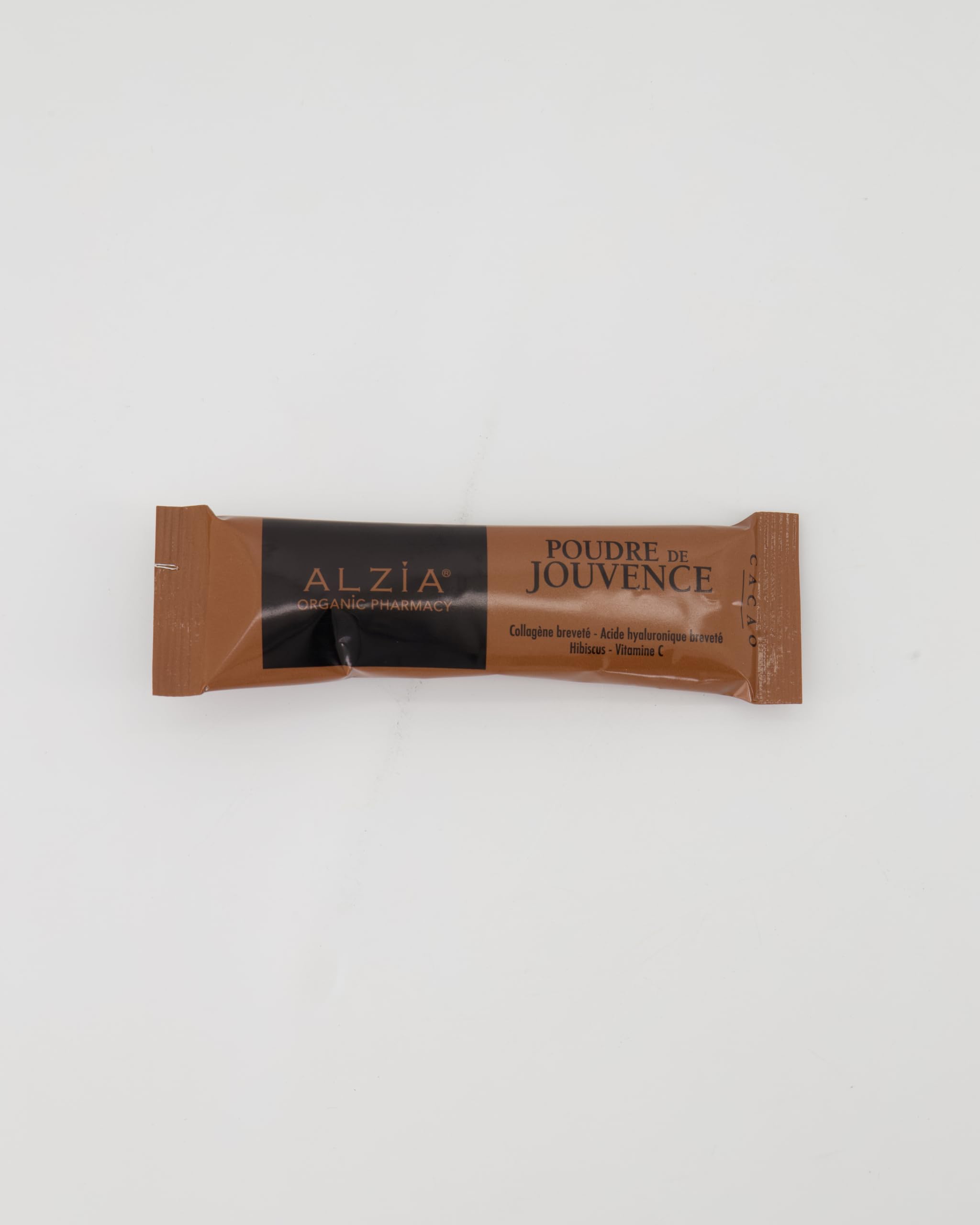 ALZIA Organic Pharmacy – Poudre de Jouvence | Collagène Marin VERISOL® 5 g + Acide Hyaluronique ExceptionHYAL® Star 200 mg | Vitamine C | Goût cacao | 15 sticks | Fabriqué en France