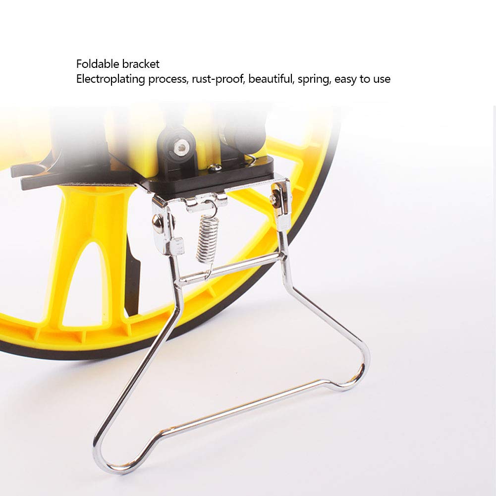 Rueda de medición, de gran diámetro de la rueda mecánica de medición de distancia Medir los topógrafos constructores de carreteras Tierra con mango plegable, bolsa de almacenamiento