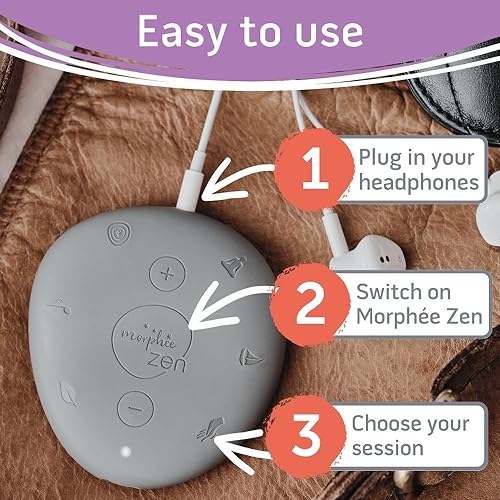Morphée Zen | Guided Meditation Sound Device for Instant Relaxation | Enhance Well-Being, Reduce Stress and find Deep Relaxation | Portable Meditation Sound Machine | 72 Sessions in 4 Languages - Image 5