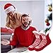 KUYYFDS Heated Socks Rechargeable 1 Pairs USB Free Size Christmas Flower Pattern Electric Socks Knitted USB Heated Socks Soft Winter Thermal Socks for Home Floor