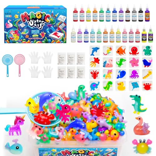 Kiditos Magic Water Elf Toy Kit: 25 gels, 20 molds
