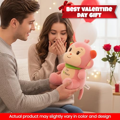 Image of Zest 4 Toyz Soft Toy for Girls (30 Cm) | Cute Stuffed Animal Plush Toy | Baby Toys | Monkey Soft Toy Cuddly Teddy Bear for Kids | Birthday Gift - Multicolor