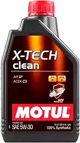 LUBRIFICANTE ÓLEO DE MOTOR - MOTUL - X-TECH CLEAN 5W-30 - SINTÉTICO - 1 LITRO