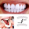 ZXGFA Braces Veneers Dentures, Temporary Cosmetic Teeth Denture Teeth Cosmetic Simulated Braces, Comfortable Cosmetic Teeth Veneer Denture for Perfect Smile,1pair