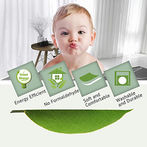 H.versailtex 100% Blackout Linen Curtain 108 Inch Long For Bedroom Thermal Insulated Textured Linen Look Curtain Draperies Energy Saving Window Curtain Living Room Curtain 1 Panel - Pure White #TOP5