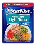 StarKist Light Tuna in Water Pouch (6.4 oz - 1 Pack) Ready to Eat, Wild Caught, High Protein Shelf Stable Seafood, Gluten Free, Soy Free, No Draining for Salads and Sandwiches