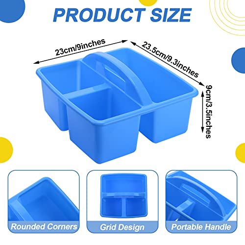 Classroom Caddies For Supplies Bulk Classroom Caddies With Handle Stackable Utility Caddies Multicolor Supply Groups Table Caddies Multi Compartment Storage Bins For Classroom Supplies(16 Pcs) #TOP1