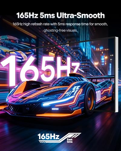 Image of Q34W 34'' UHD (3440 x 1440) 4K 165Hz Gaming Monitor, IPS Panel, 10-Bit Color, 99% sRGB, 96% DCI-P3, 5ms, HDR, 1000:1, Eye Care, Anti-Glare (Honeycomb - with Stand x2)