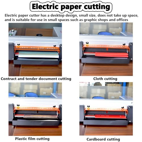 Wytrzymały elektryczny trymer do papieru A4 z automatyczną osłoną zabezpieczającą do scrapbookingu, zdjęć, etykiet, kuponów i projektów rzemieślniczych