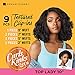 Sensationnel Curls kinksandco clip in - top lady 10 inch easy to use clips for natural 3c to 4c hair textures (2 DARKBROWN)