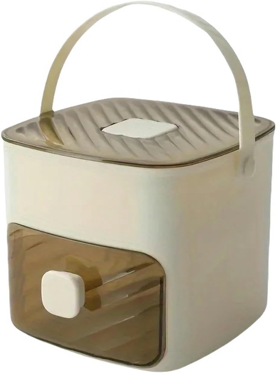 48 Grid Handheld Press Type Ice Cube Mold Double-Layer Design Essential Kitchen Tool Refrigerators-White