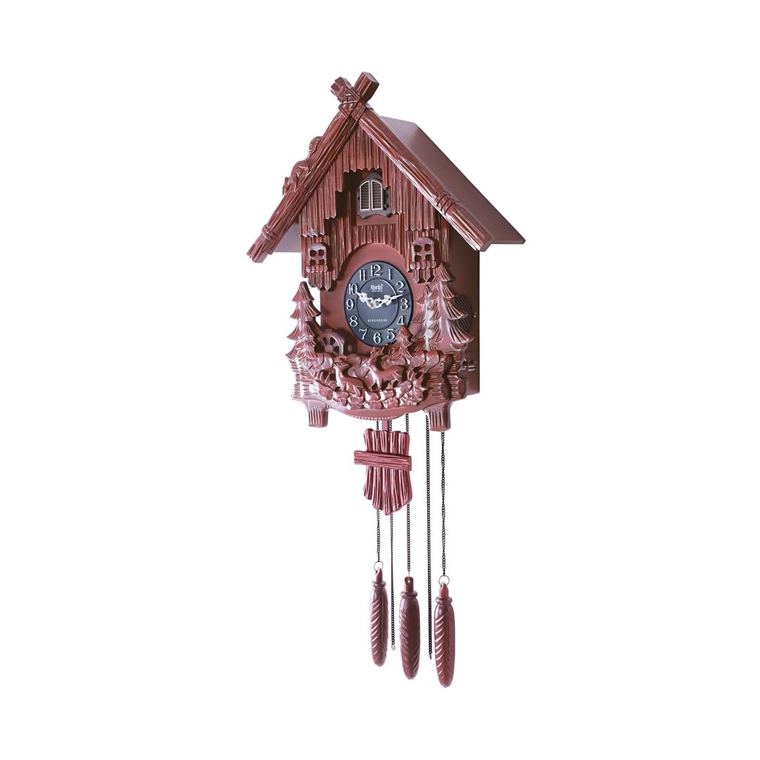 Ajanta Hand Crafted Cuckoo Clock Cuckoo 047 Brown
