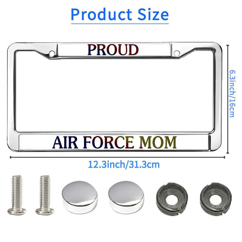 Image of Proud US Army Veteran License Plate Frame US Veteran Support Scratch-Resistant License Plate Frame US Military Veteran