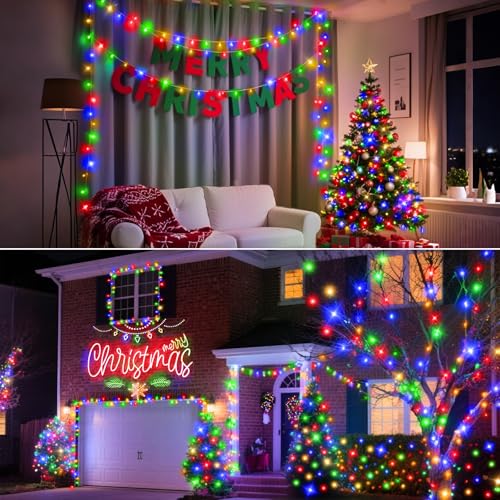 LYNNON 40M 800 LED Fairy Lights Outdoor Christmas Lights Plug in Clear Wire String Lights with Remote Timer 8 Modes Waterproof for Outside Garden Tree Yard Patio Party Wedding Decorations -Multicolor - Image 4
