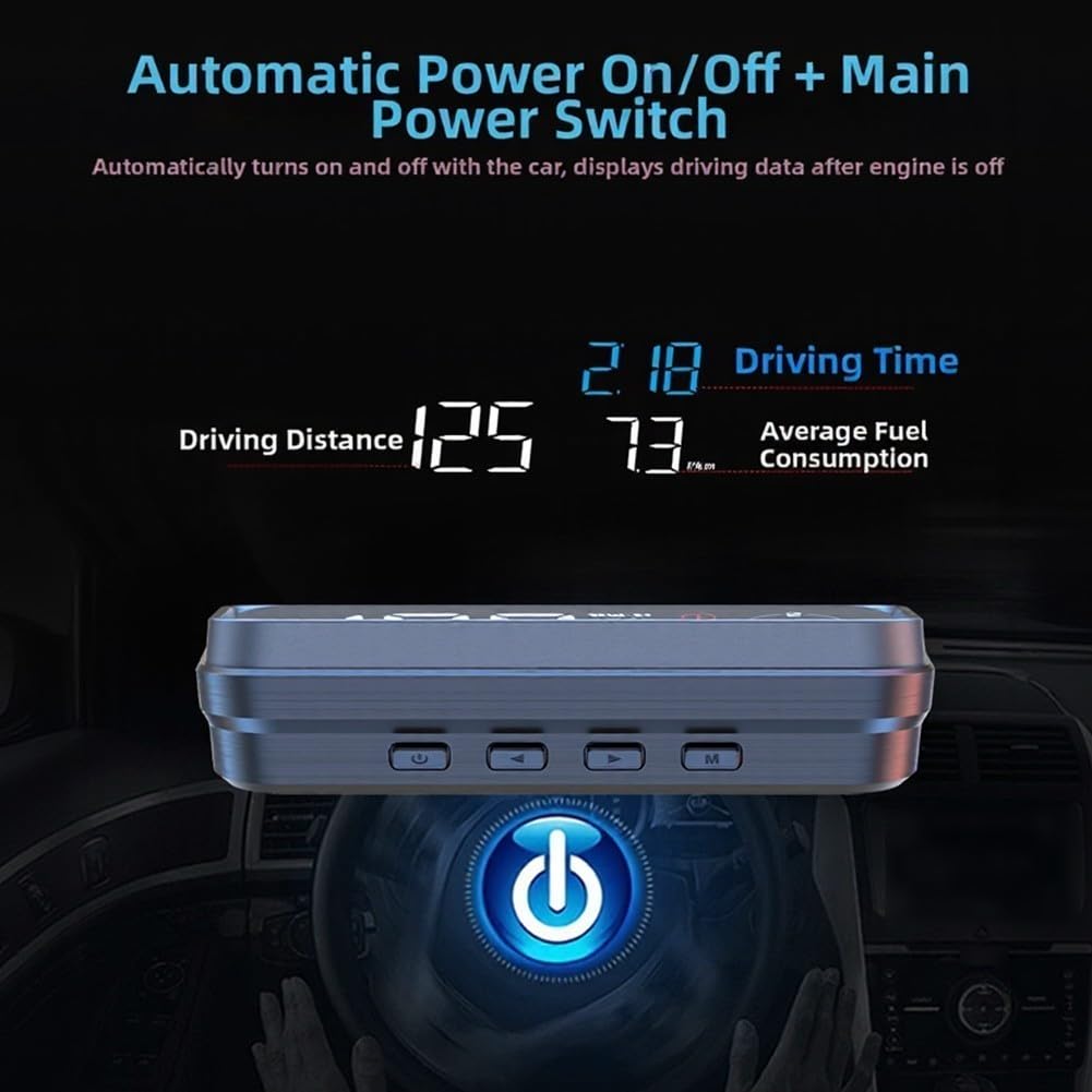 Coche HUD Proyector OBD2 Digital Speed Meter