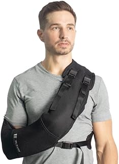 PLEXFIT Athletic Arm Sling (X-Large Left, Black)