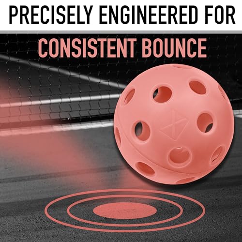 Image of Franklin Sports X-26 Indoor Pickleballs - 3 Pack, 12 Pack & 100 Pack Bulk - USAPA Approved Tournament Pickleballs - Multiple Colors