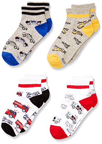 Stride Rite Boys' 4-Pack Quarter Socks
