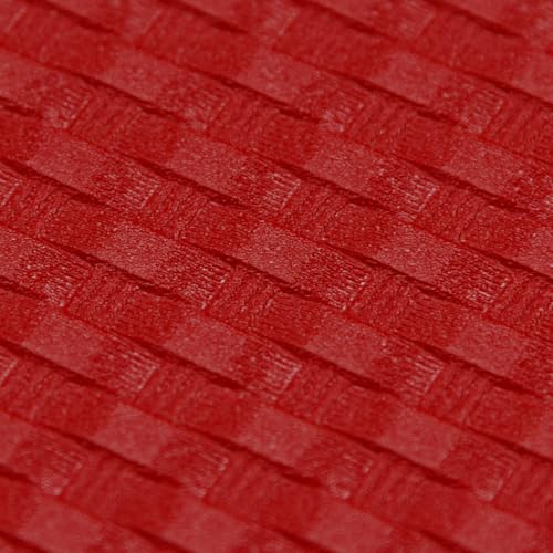HOLSTEX Thermoform Sheet - (Basketweave Texture) - (.080 Thickness) - (12in x 12in Sheet) - (E.M.T. Red) - (1 Sheet) - for Holster Making, DIY Cosplay, Airsoft Armor