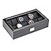 Produktbild Kosmetikorganiser TongN Uhrenbox - Herrenvitrine und Aufbewahrungsbox, Uhrenschlitz, Glasplatte, Kohlefaser