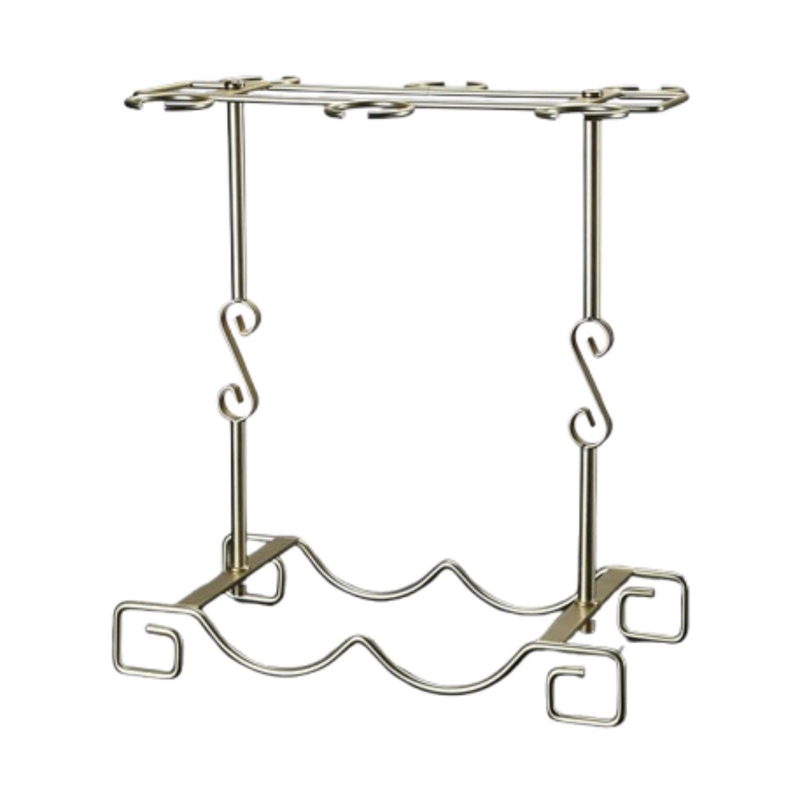 Porte-verres à vin en fer pour table et organisateur de gobelets suspendus