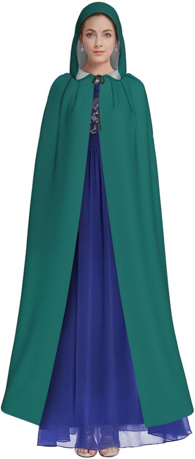 Natural Green Unique Darkness Poncho Shawl - Customizable Wearable Blanket for Women, Perfect Halloween Costume Accessory, Knight, Akatsuki, and More