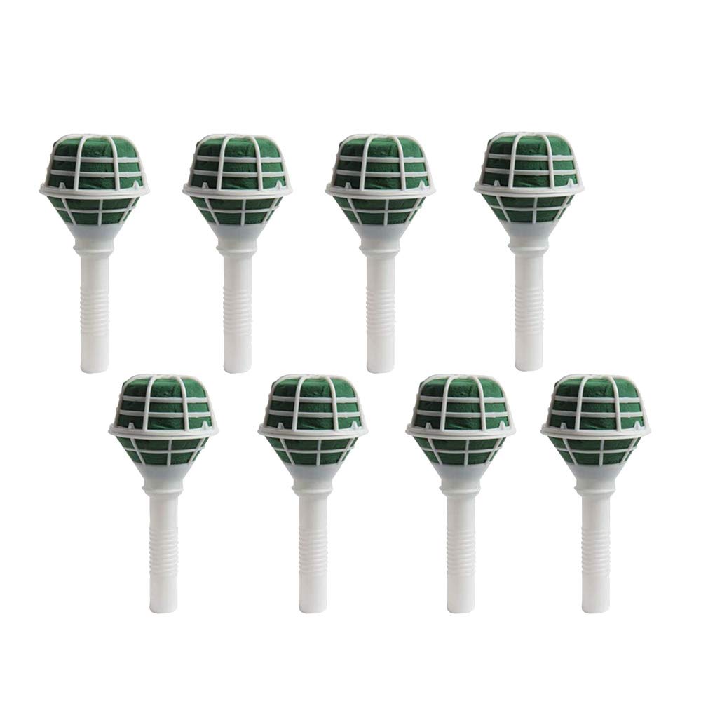 CTRLZS 8 Pack Foam Floral Handle Bouquet Holder Flower Bouquet Holder for Flower Arrangement Wedding Bouquet Supplies