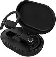 Fone de Ouvido Bluetooth 5.4, IPX4 Resistente Água, 45h de Bateria, Com Microfone Embutido. Design Esportivo Ergonômico Ideal Para Esportes Atividades Físicas Videogame IPhone Android J-99 Pro Premium