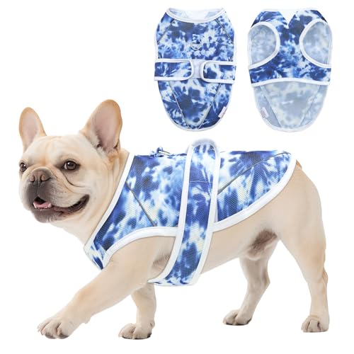 UNIPUP Dog Cooling Vest – Lightweight Pet Cooling Shirt 3D Breathable Mesh, Reflective Strips & UV Protection for Walking, Hiking, Park – Adjustable Fit Dog Cooler Jacket with D-Ring U-DCV04M