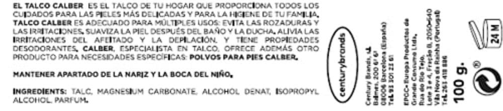 Talco Calber N 2 100 Gr