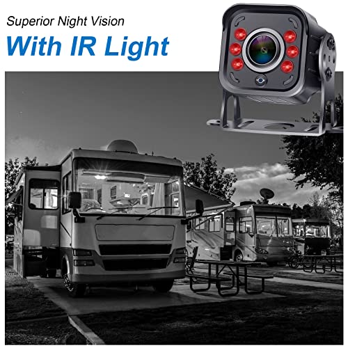 Dohonest Rv Backup Camera Hd 1080P 7'' Lcd Monitor System Infrared Night Vision Waterproof Metal Rear View Cam Adapter For Furrion Pre-Wired Rv Truck Trailer Camper Van V22 #TOP5