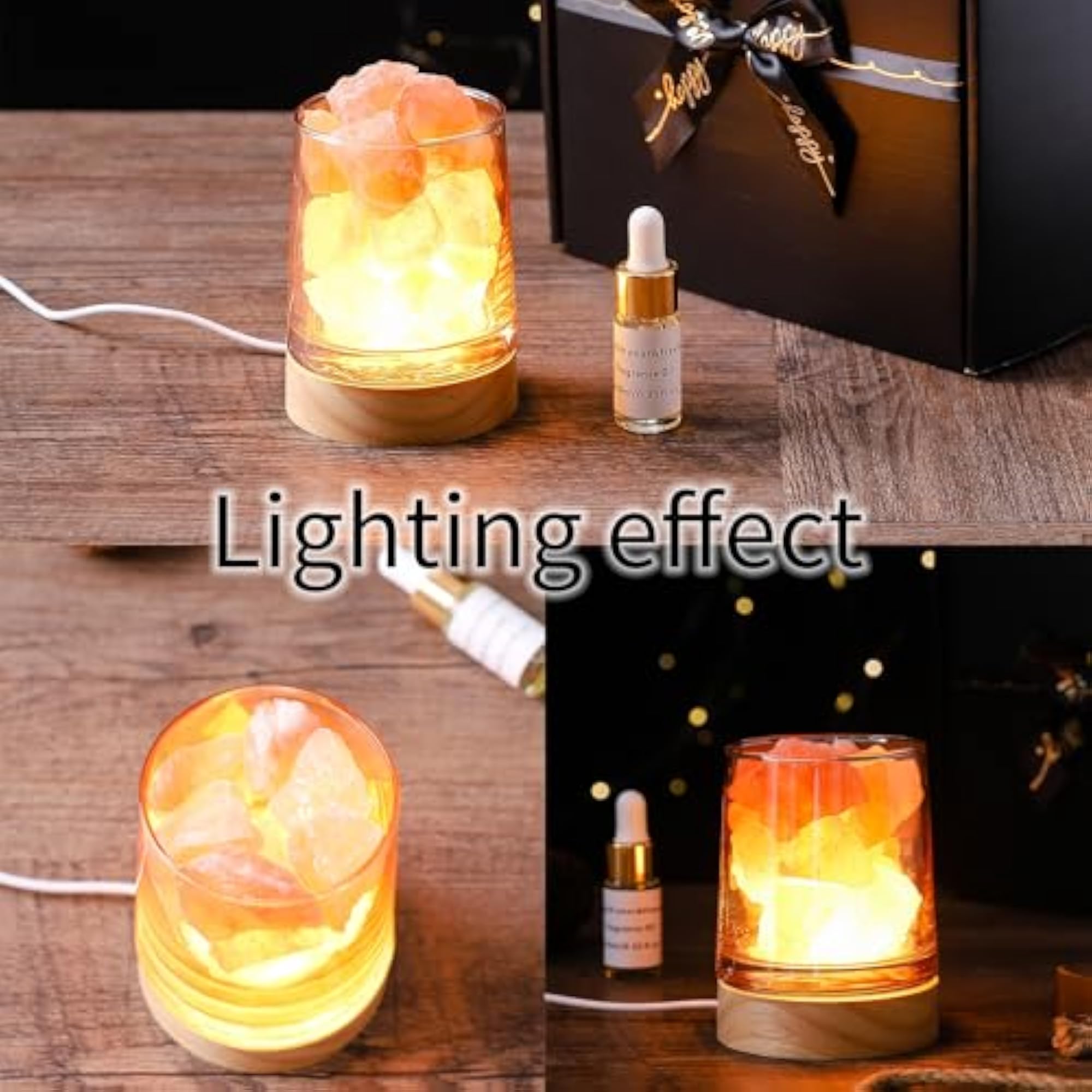 Himalayan Salt Stone Lavender Essential Oil Diffuser Gift Set