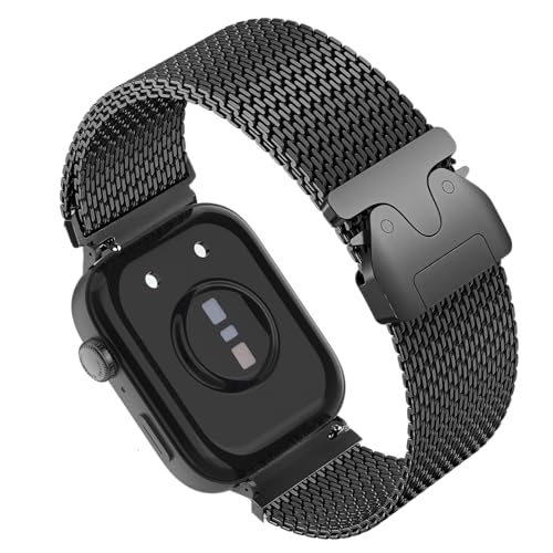 OUTPUTBT Correa Metal Compatible con Huawei Watch FIT 4/Fit4 Pro/Fit 3 Pulsera Acero inoxidable 316L para Hombre Mujer